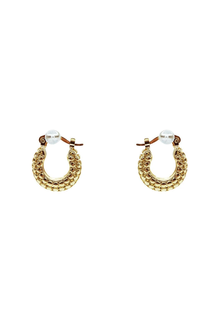 Alamour The Label Earrings Aimee Textured Gold Hoops 3 Alamour The Label Earrings Aimee Textured Gold Hoops