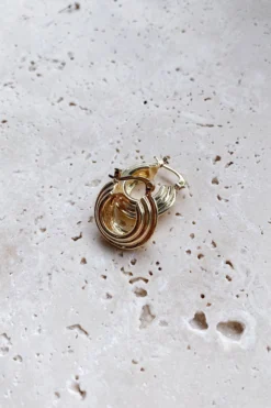 Alamour The Label Nalani Textured Hoop Earrings 8 Alamour The Label Nalani Textured Hoop Earrings