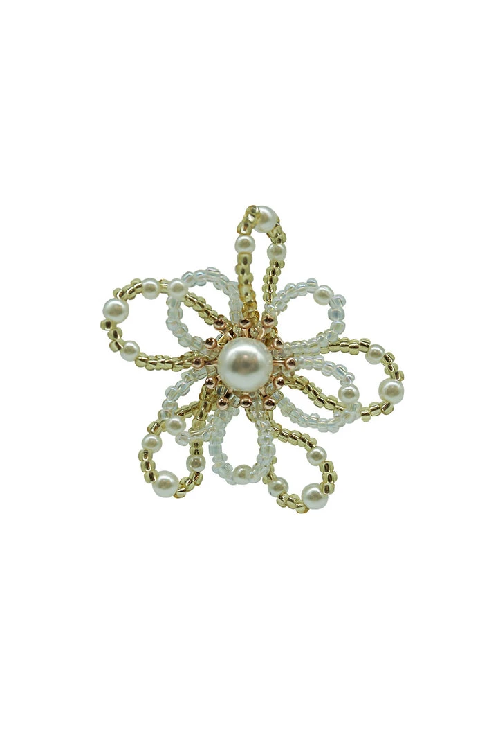 Alamour The Label Earrings Amour Flower Pearl Studs Alamour The Label Earrings Amour Flower Pearl Studs