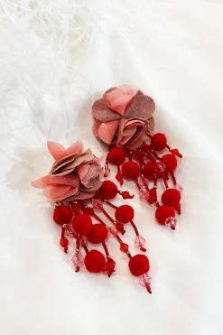 Alamour The Label Shailee Multicoloured Flower Drop Earrings NEW ARRIVALS