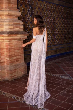 Alamour The Label BACK IN STOCK Gabriela Glitter Gown - White