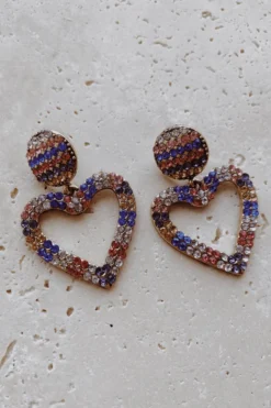 Alamour The Label Zaniya Multi Coloured Heart Earrings 11 Alamour The Label Zaniya Multi Coloured Heart Earrings