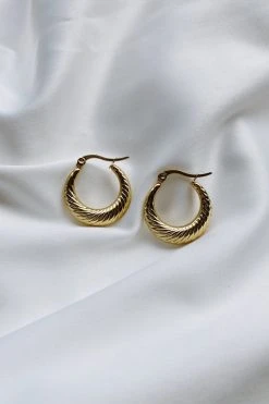 Alamour The Label Louisa Gold Hoop Earrings