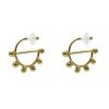 Alamour The Label Davina Studded Hoop Earrings