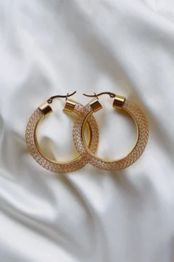 Alamour The Label Liona Gold Hoop Earrings
