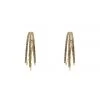 Alamour The Label Alani Gold Diamante Hoop Earrings