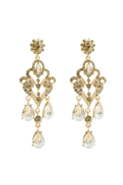 Alamour The Label Margot Gold Chandelier Earrings