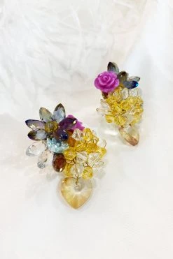 Alamour The Label Marta Multicolored Heart Earrings NEW ARRIVALS