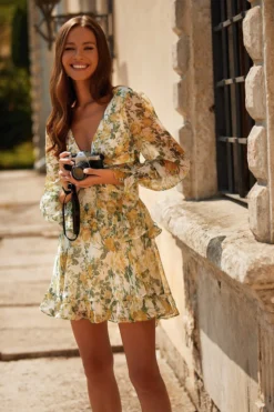 Alamour The Label DRESSES Fleur Cut Out Mini Dress