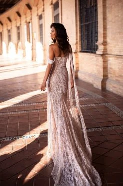 Alamour The Label BACK IN STOCK Gabriela Glitter Gown - White