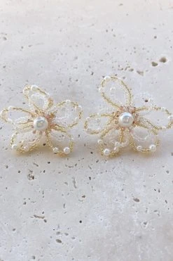 Alamour The Label Earrings Amour Flower Pearl Studs 3 Alamour The Label Earrings Amour Flower Pearl Studs