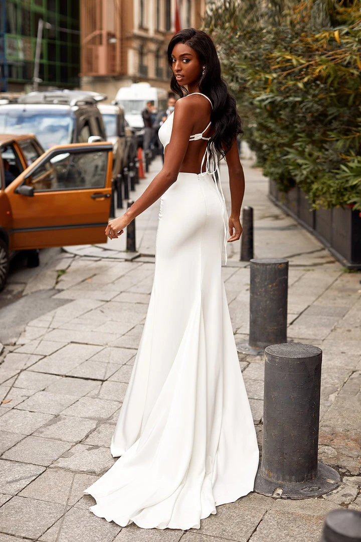 Alamour Made-To-Order Catriane - White PROM & FORMAL 2 Alamour Made-To-Order Catriane - White PROM & FORMAL