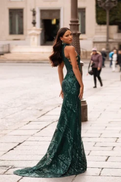Alamour Made-To-Order Made-To-Order Gowns Belinda Sequin Gown - Emerald
