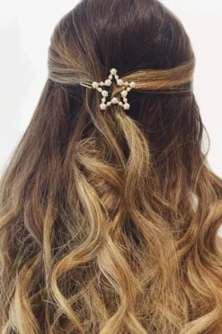 Alamour The Label Star Gold Pearl Hair Pin Hair Accessories
