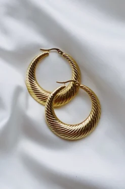Alamour The Label Claudine Gold Hoop Earrings