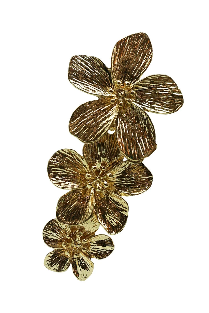 Alamour The Label Laurent Gold Flower Earrings NEW ARRIVALS 2 Alamour The Label Laurent Gold Flower Earrings NEW ARRIVALS