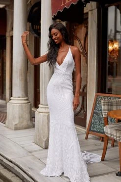 Alamour Made-To-Order Kalila - White PROM & FORMAL 7 Alamour Made-To-Order Kalila - White PROM & FORMAL