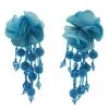 Alamour The Label Shailee Blue Flower Drop Earrings NEW ARRIVALS
