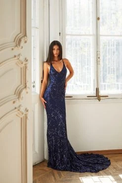 Alamour Made-To-Order PROM & FORMAL Ramona - Navy