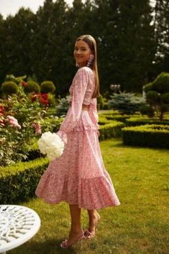 Alamour The Label Melina Long Sleeve Cut Out Dress DRESSES