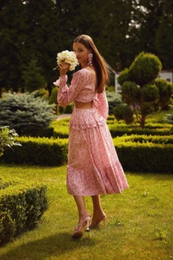 Alamour The Label Melina Long Sleeve Cut Out Dress DRESSES