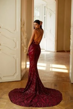 Alamour Made-To-Order Ramona - Burgundy PROM & FORMAL 6 Alamour Made-To-Order Ramona - Burgundy PROM & FORMAL
