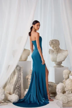 Alamour The Label Fitted Gowns Lorianna - Teal