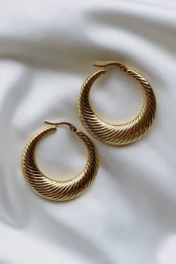 Alamour The Label Claudine Gold Hoop Earrings