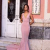 Alamour The Label Bilquis - Dusty Pink Fitted Gowns