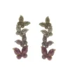 Alamour The Label Fiona Purple Butterfly Earrings NEW ARRIVALS