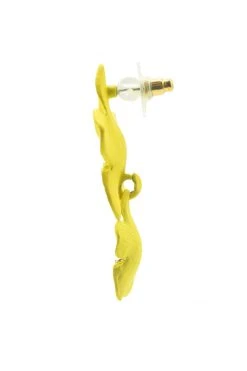 Alamour The Label NEW ARRIVALS Emma Yellow Double Flower Studs