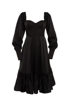 Alamour The Label DRESSES Yusra Black Long Sleeve Dress