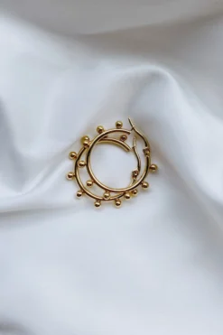 Alamour The Label Melia Gold Hoop Earrings