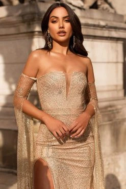 Alamour The Label Jocelina - Gold PROM & FORMAL