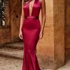 Alamour The Label Lena - Plum Fitted Gowns