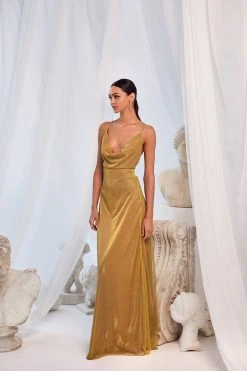 Alamour The Label A-Line Gowns Luna - Gold