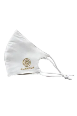 Alamour The Label Silk Face Mask - White