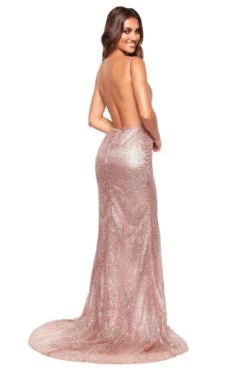 Alamour The Label SAMPLE - Evaliah Glitter Gown - Rose Gold
